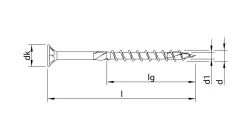 HECO-TOPIX-plus 6,0 x 60, Senkkopfschraube, T-25, TG, A3K, 200 Stück