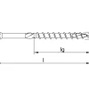 HECO-TOPIX-plus 5,0 x 60, Senkkopfschraube, T-25, TG, A3K, 200 Stück