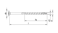 HECO-TOPIX-plus 6,0 x 100, Tellerkopfschraube, T-25, TG, A3K, 100 Stück
