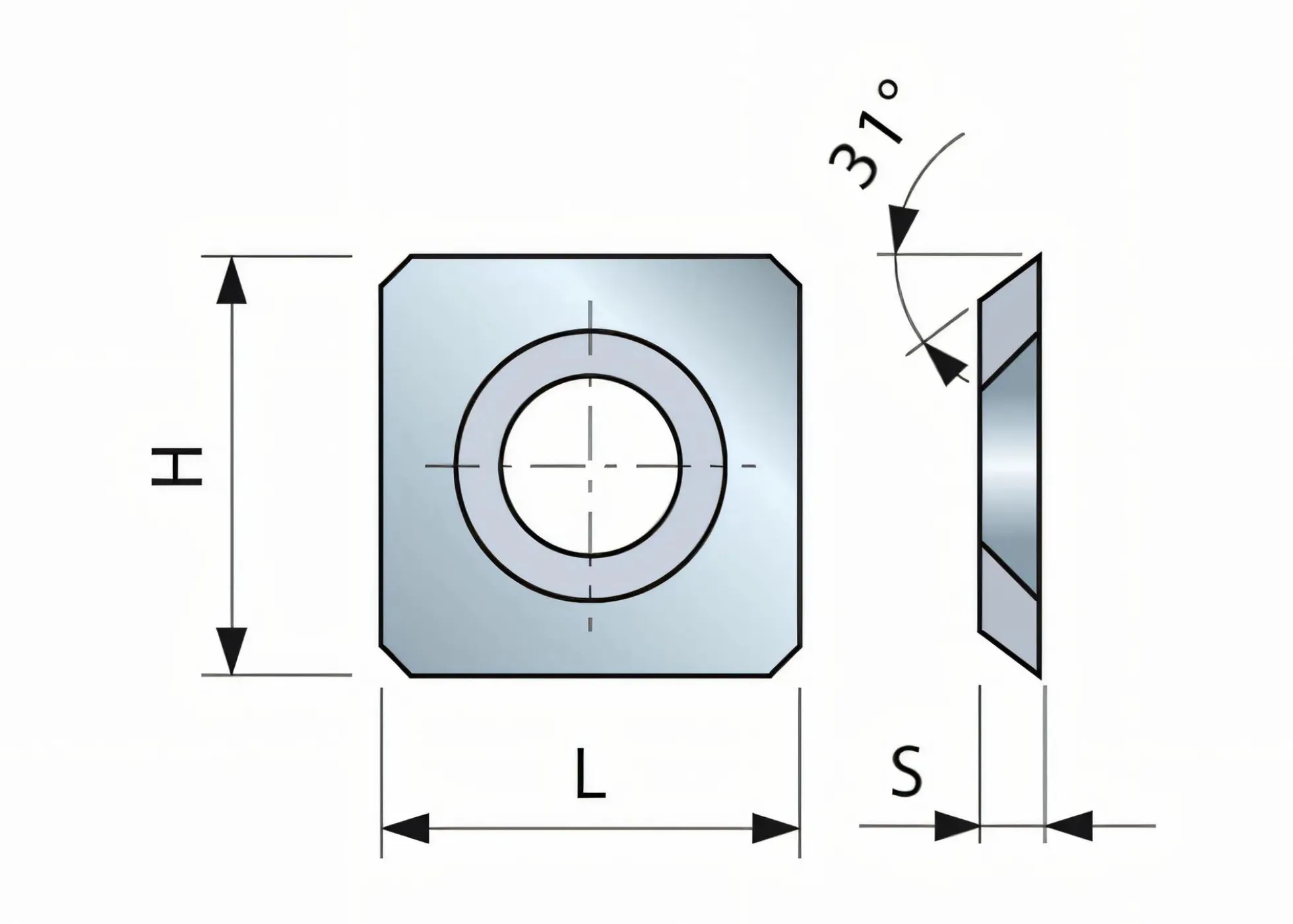 HM-Vorschneider 14 x 14 x 2 mm