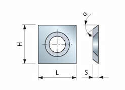 HM-Vorschneider 14 x 14 x 1,2 mm