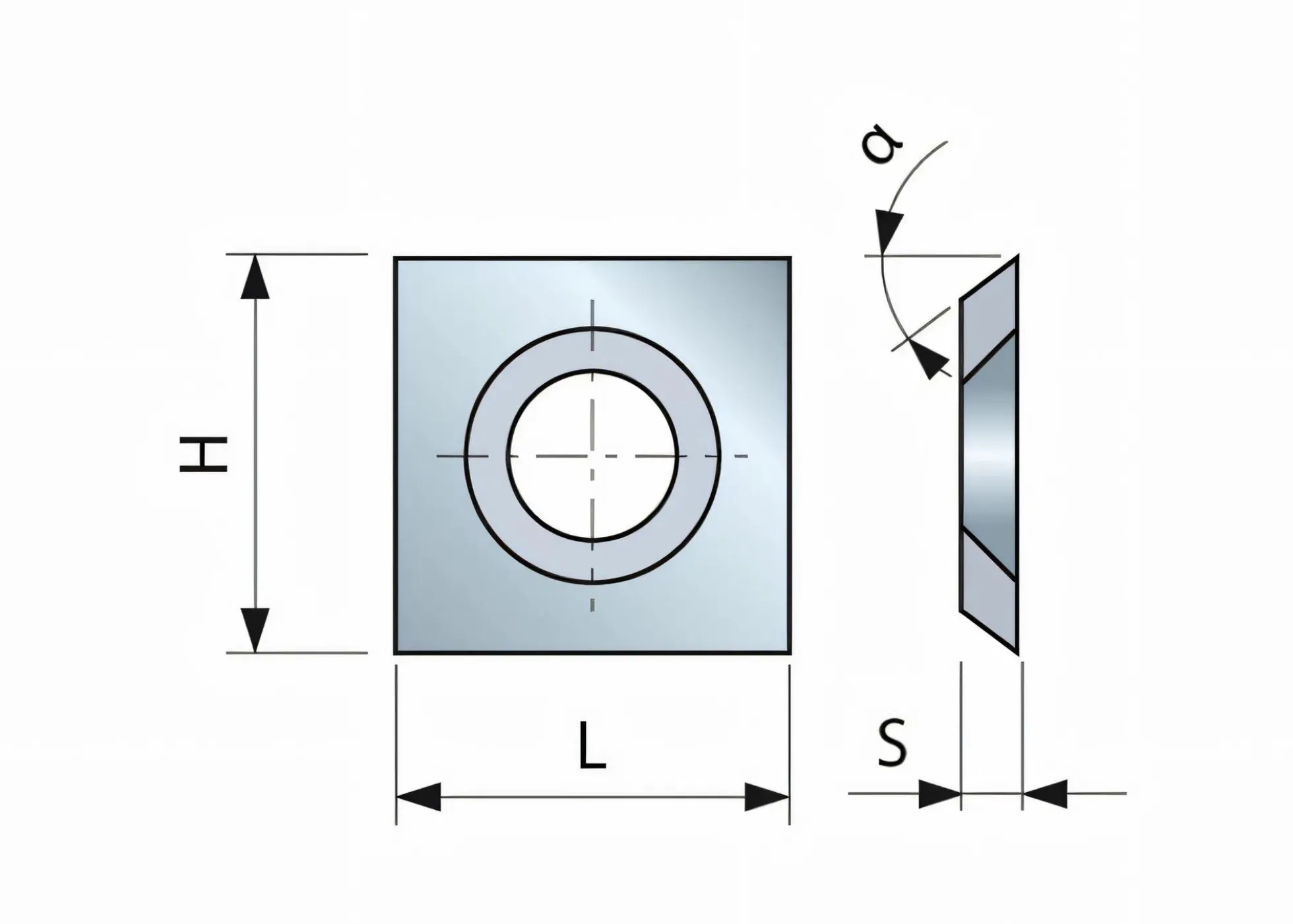 HM-Vorschneider 14 x 14 x 1,2 mm