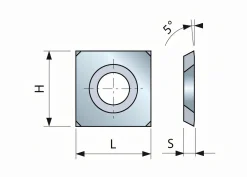 HM-Vorschneider 15 x 15 x 2,5 mm