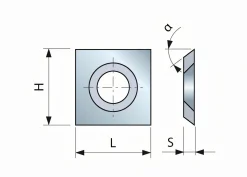 HM-Vorschneider 14 x 14 x 2 mm
