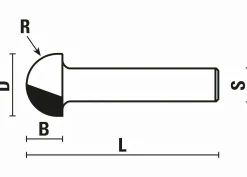 Hohlkehlfräser D 18 mm