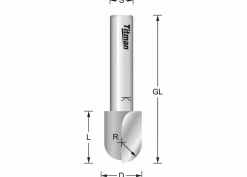 Hohlkehlfräser HW(HM) Z1