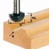 Hohlkehlfräser HW Schaft 8 mm HW S8 R12,7