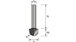 Hohlkehlfräser R7 HW (HM)