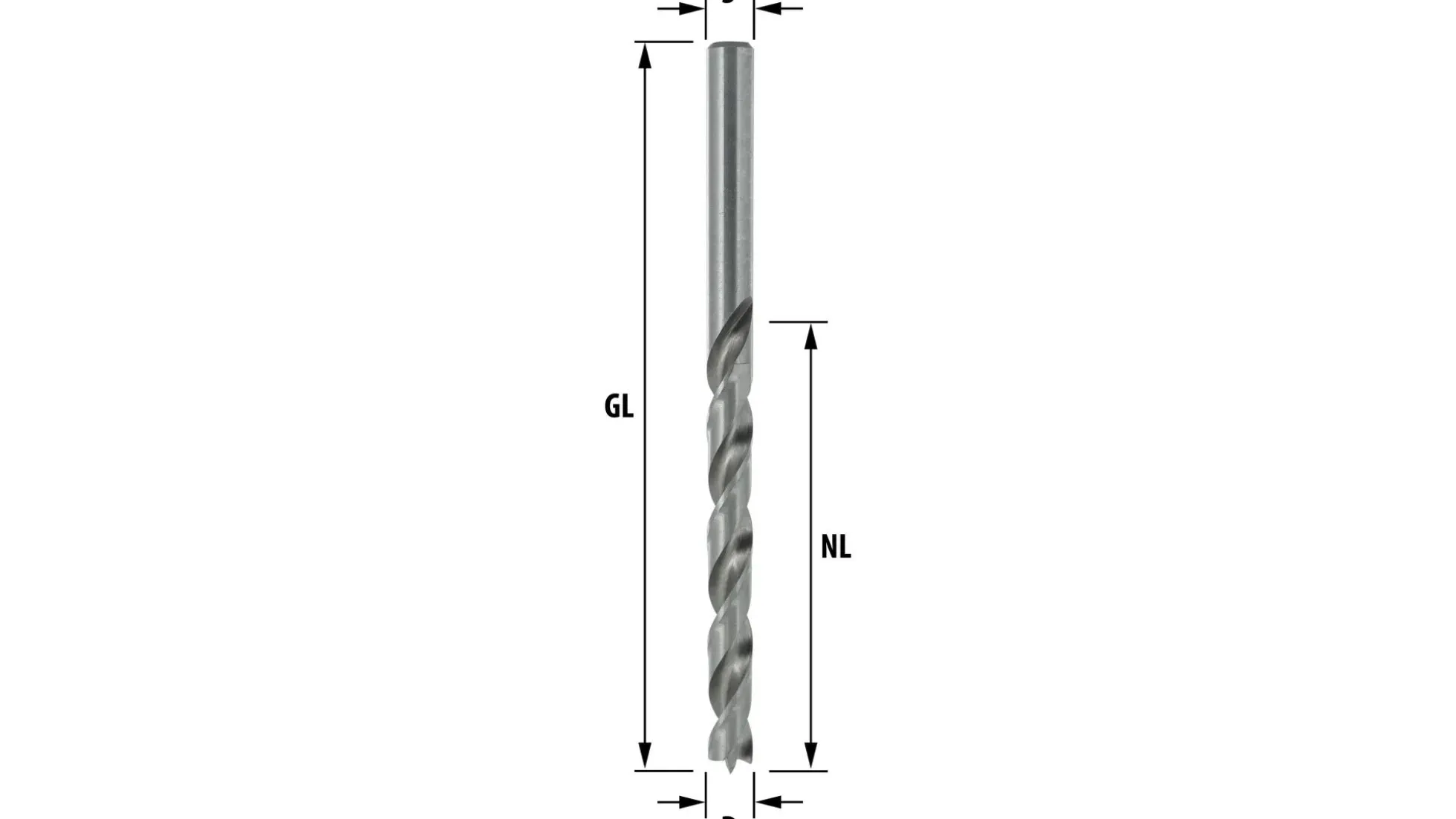 Holzspiralbohrer HSS-G Ø 2,0 mm - lang - 5 Stück