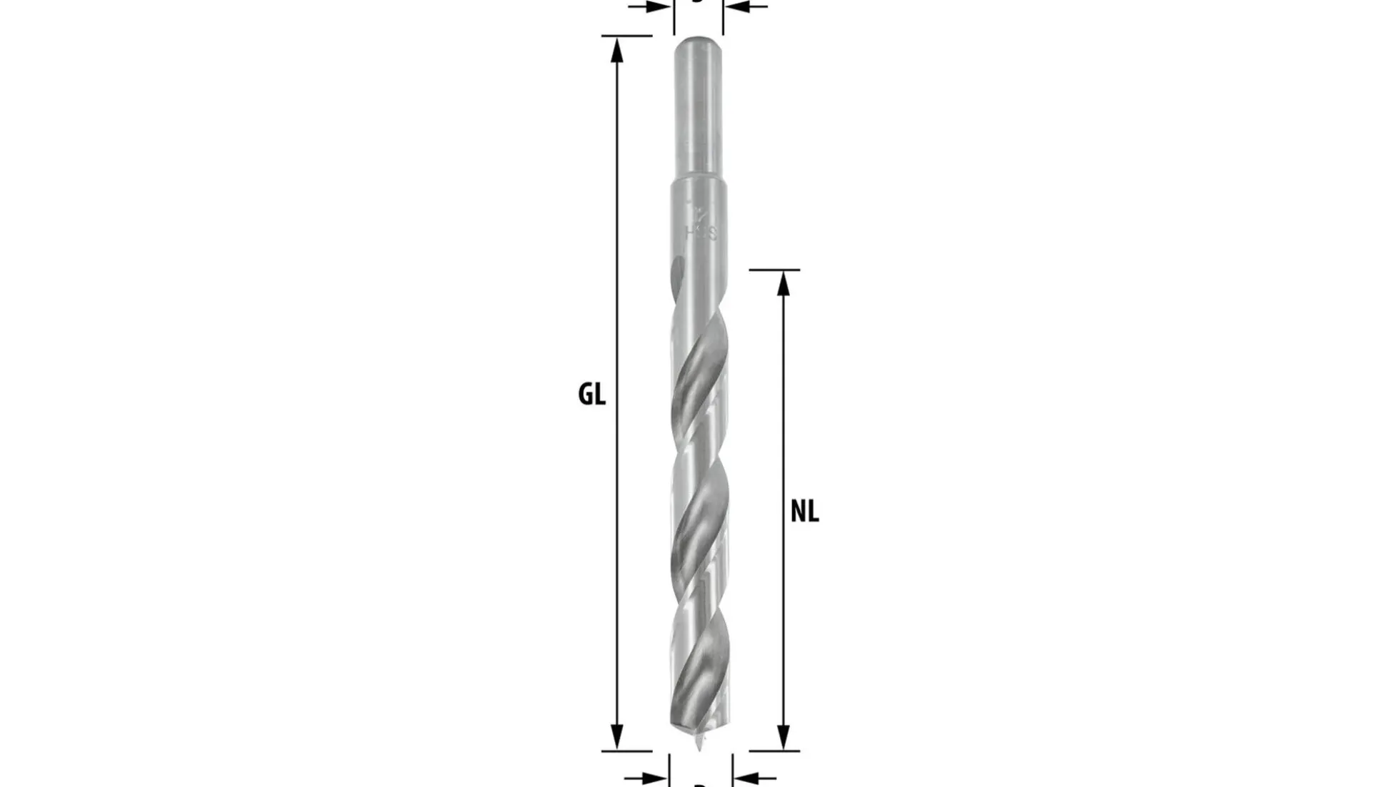Holzspiralbohrer HSS-G Ø 5,0 mm - lang - 1 Stück