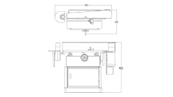 Kantenschleifmaschine Holzprofi Maker ES6108, oszillierend