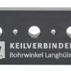 Keilverbinder Bohrschablone für Langhülsen 19