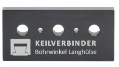 Keilverbinder Bohrschablone für Langhülsen 19