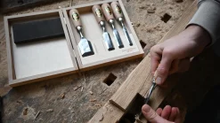KIRSCHEN Kurzbeitelsatz im Holzkasten, 5-teilig