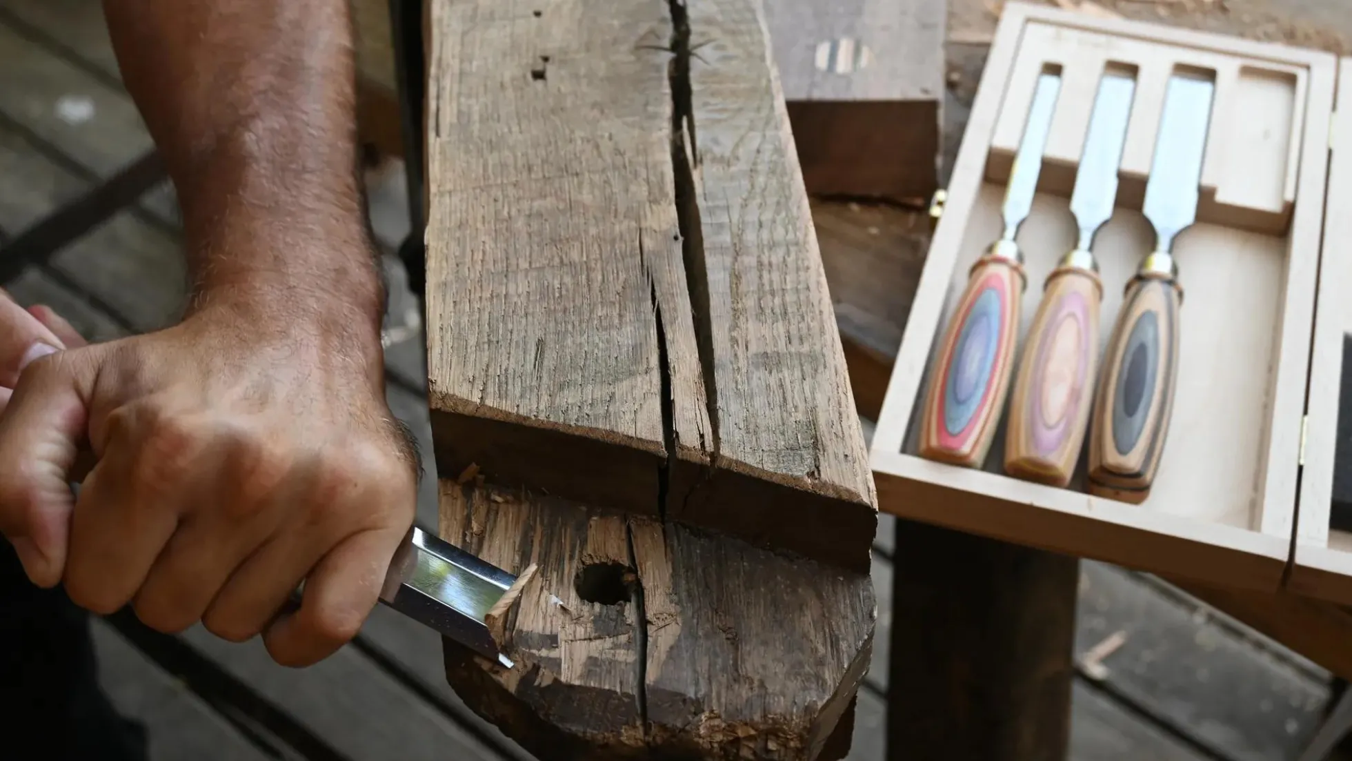 KIRSCHEN Stechbeitel mit Skateboardheft, 16 mm