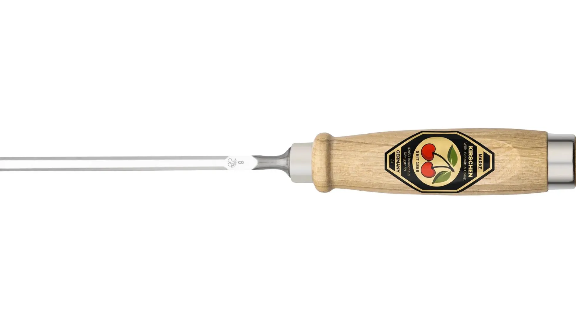 KIRSCHEN Stechbeitel mit Weißbuchenheft, 6 mm