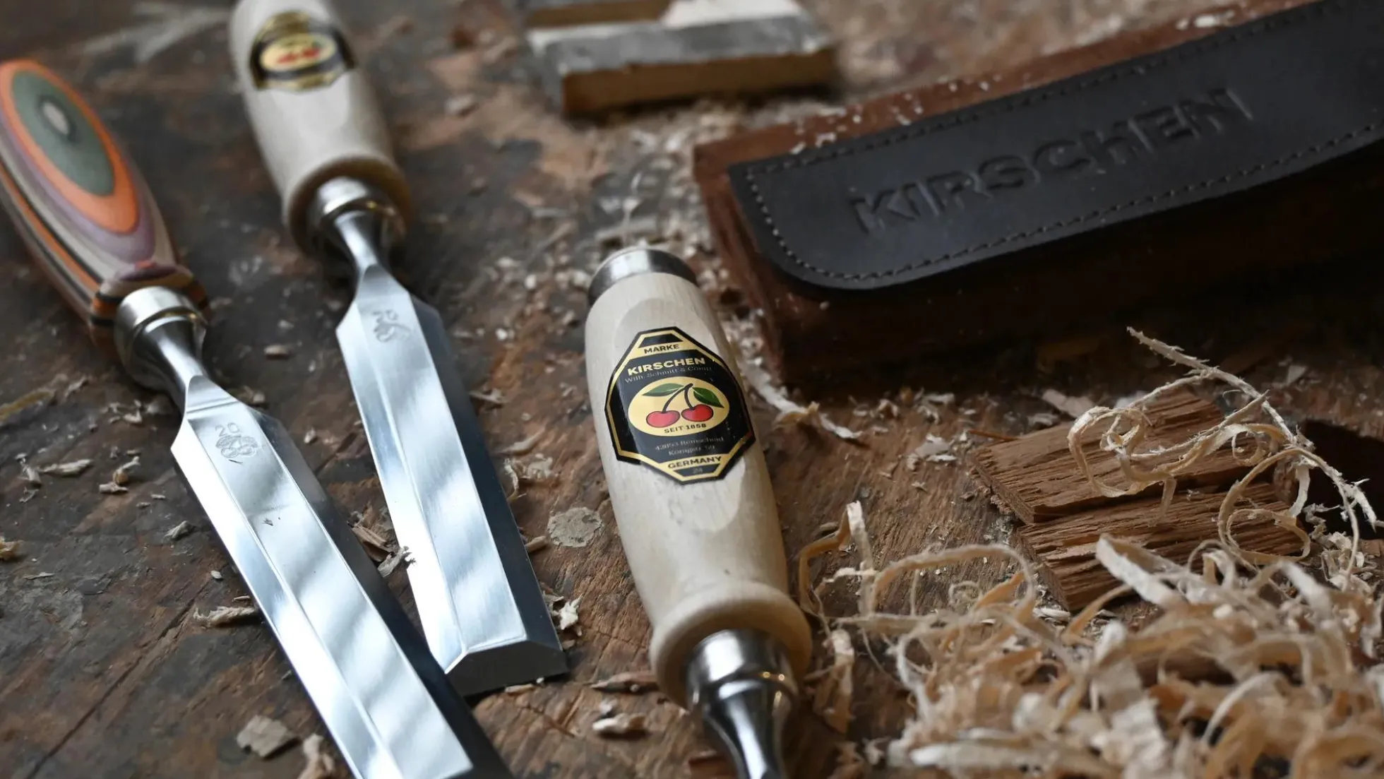 KIRSCHEN Stechbeitel mit Weißbuchenheft, 10 mm