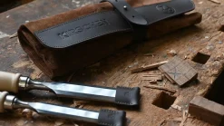 KIRSCHEN Stechbeitelsatz in Veloursledertasche, 6-teilig