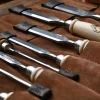 KIRSCHEN Stechbeitelsatz in Veloursledertasche, 8-teilig