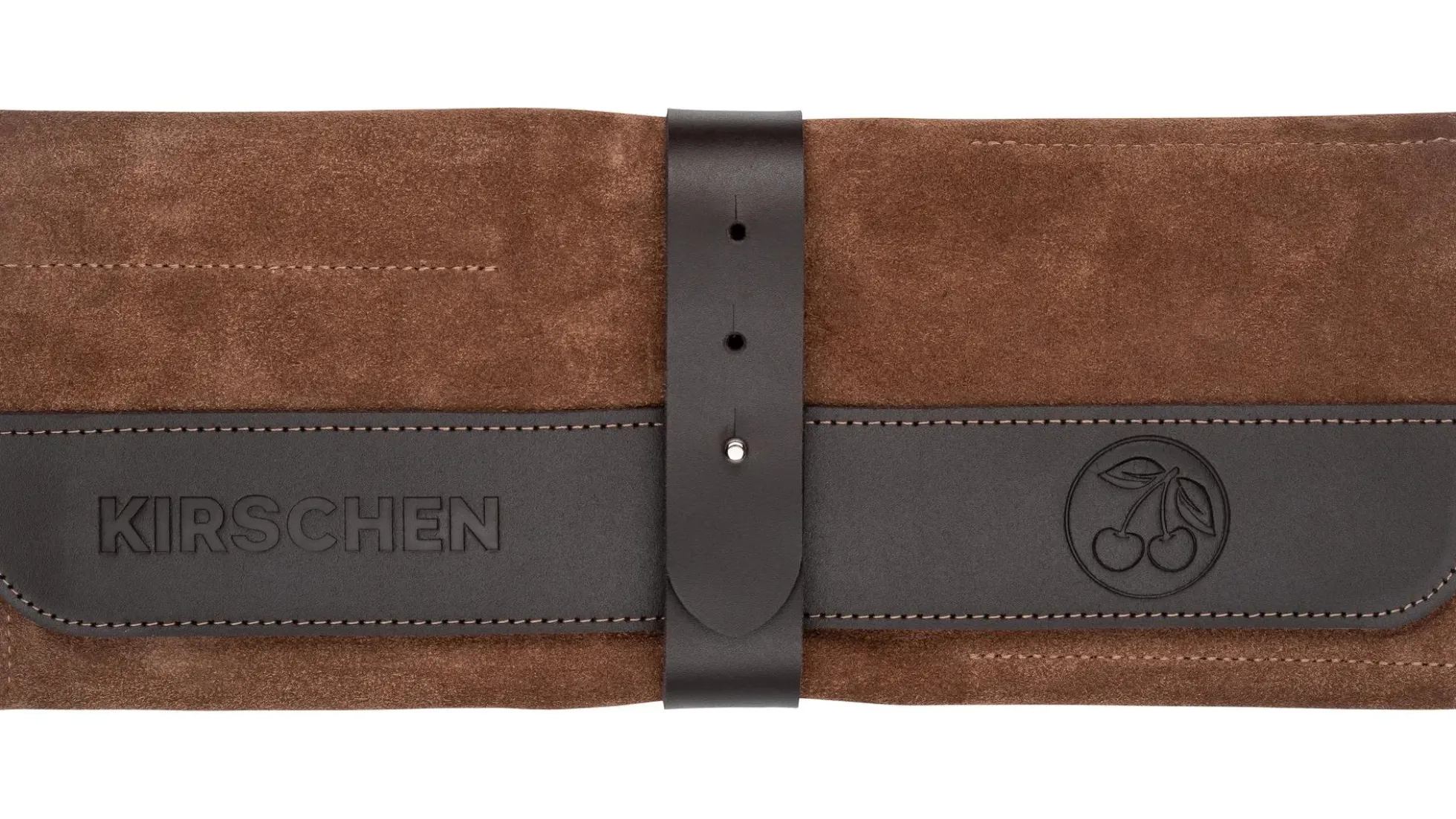KIRSCHEN Veloursleder-Rolltasche, leer