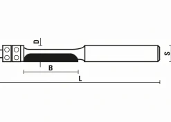 Kopierfräser mit doppeltem Kugellager D 6,4 mm