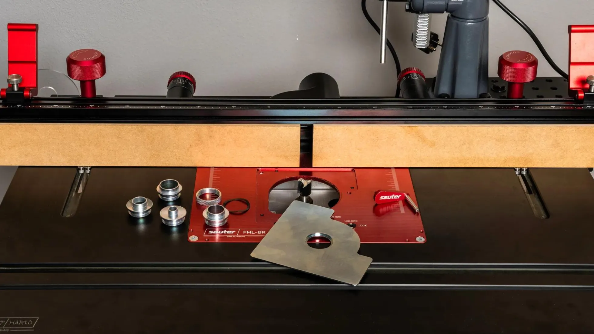 Kopierhülsen-Adapter für Fräslifte und Einlegeplatten