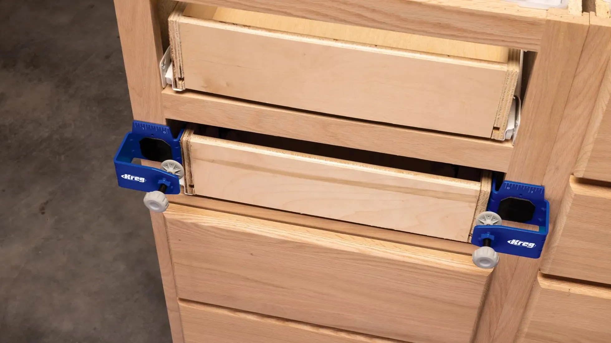 Kreg Montagewerkzeug-SET für Schubladenfronten