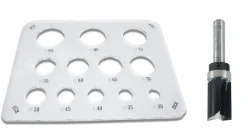 Kreisschablonen Set für Oberfräsen