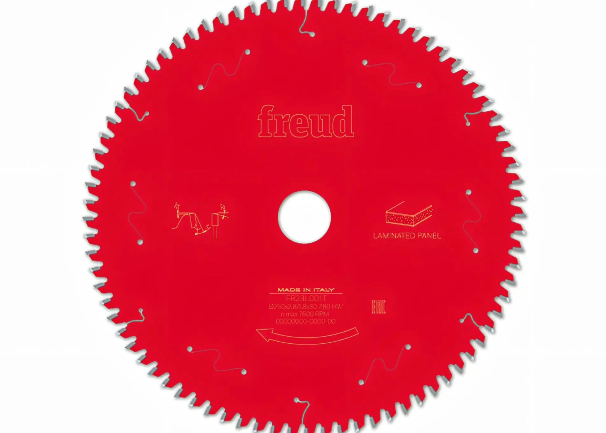 Kreissägeblatt HM beschichtete Platten 250 x 2.8/1.8 x 30 mm, Z=80