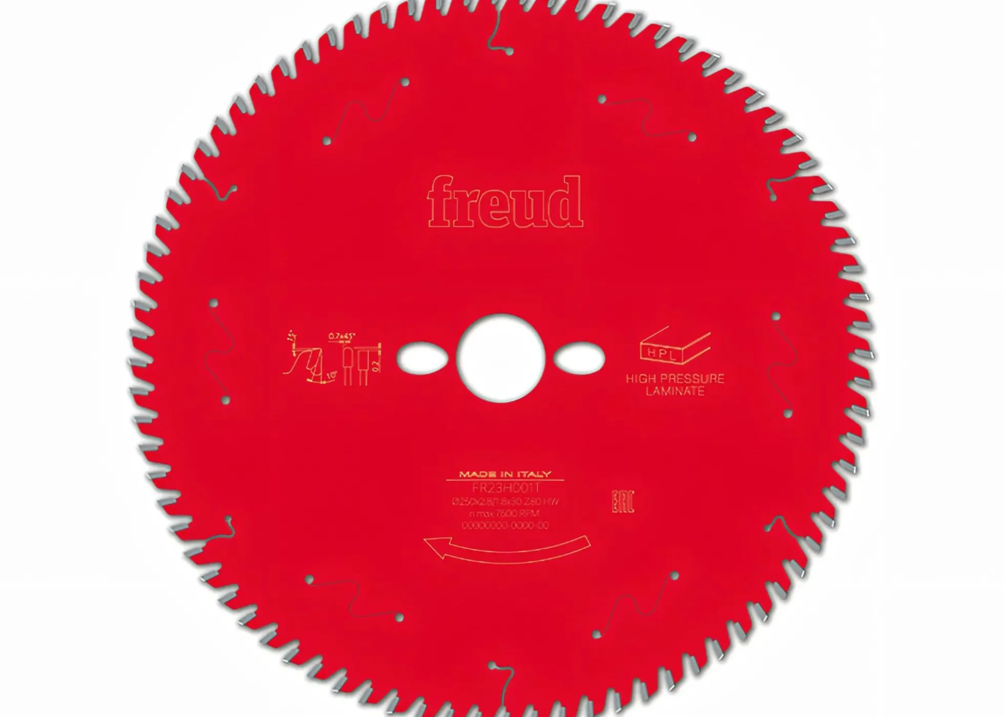 Kreissägeblatt HM für HPL 250 x 2.8/1.8 x 30 mm, Z=80