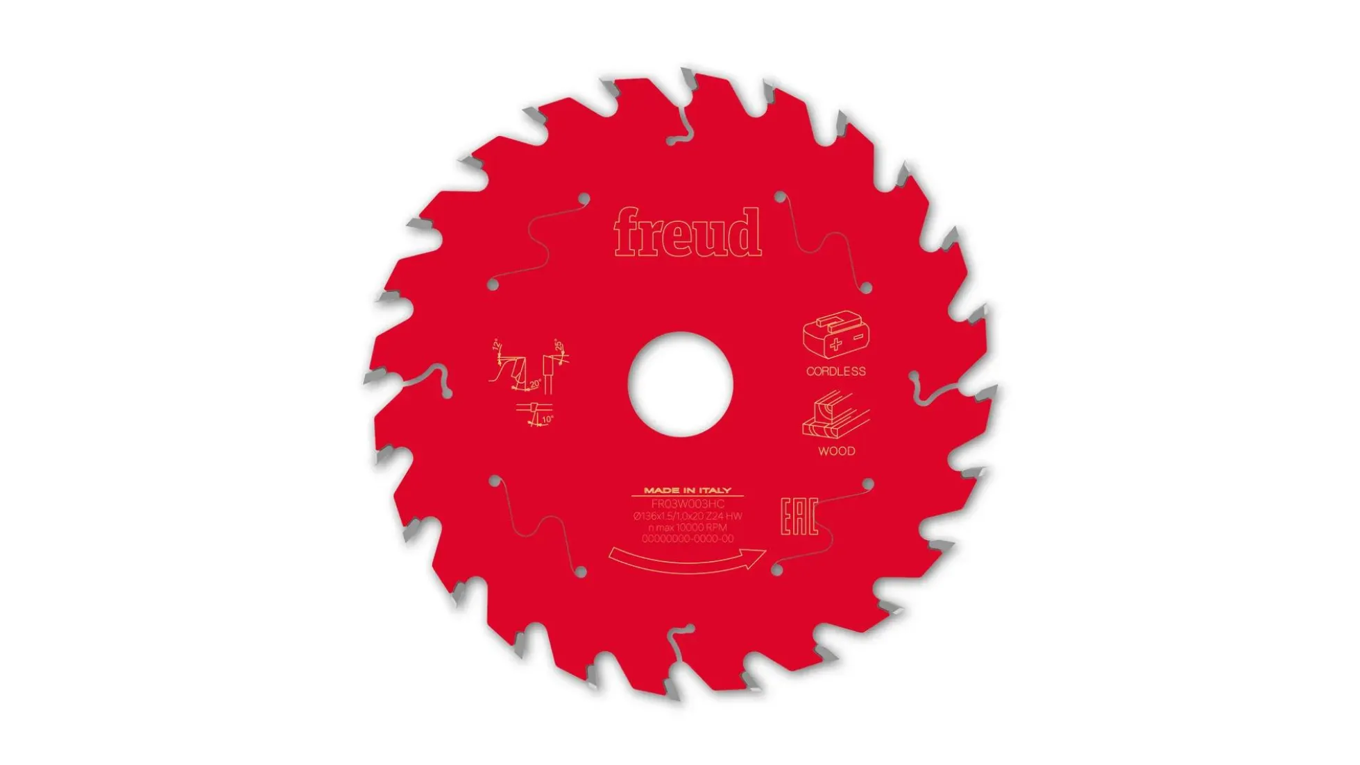 Kreissägeblatt HM 120 x 1.7/1.2 x 20 mm, Z=24