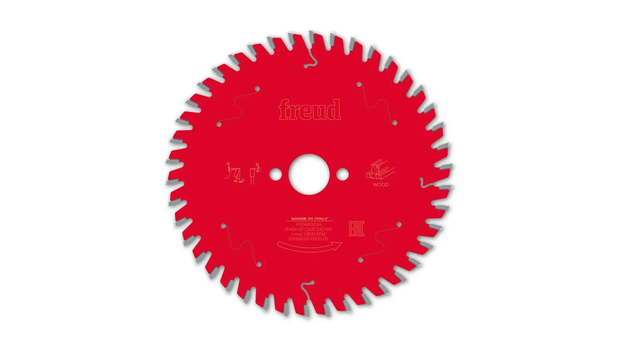 Kreissägeblatt HM 140 x 1.8/1.3 x 20 mm, Z=42
