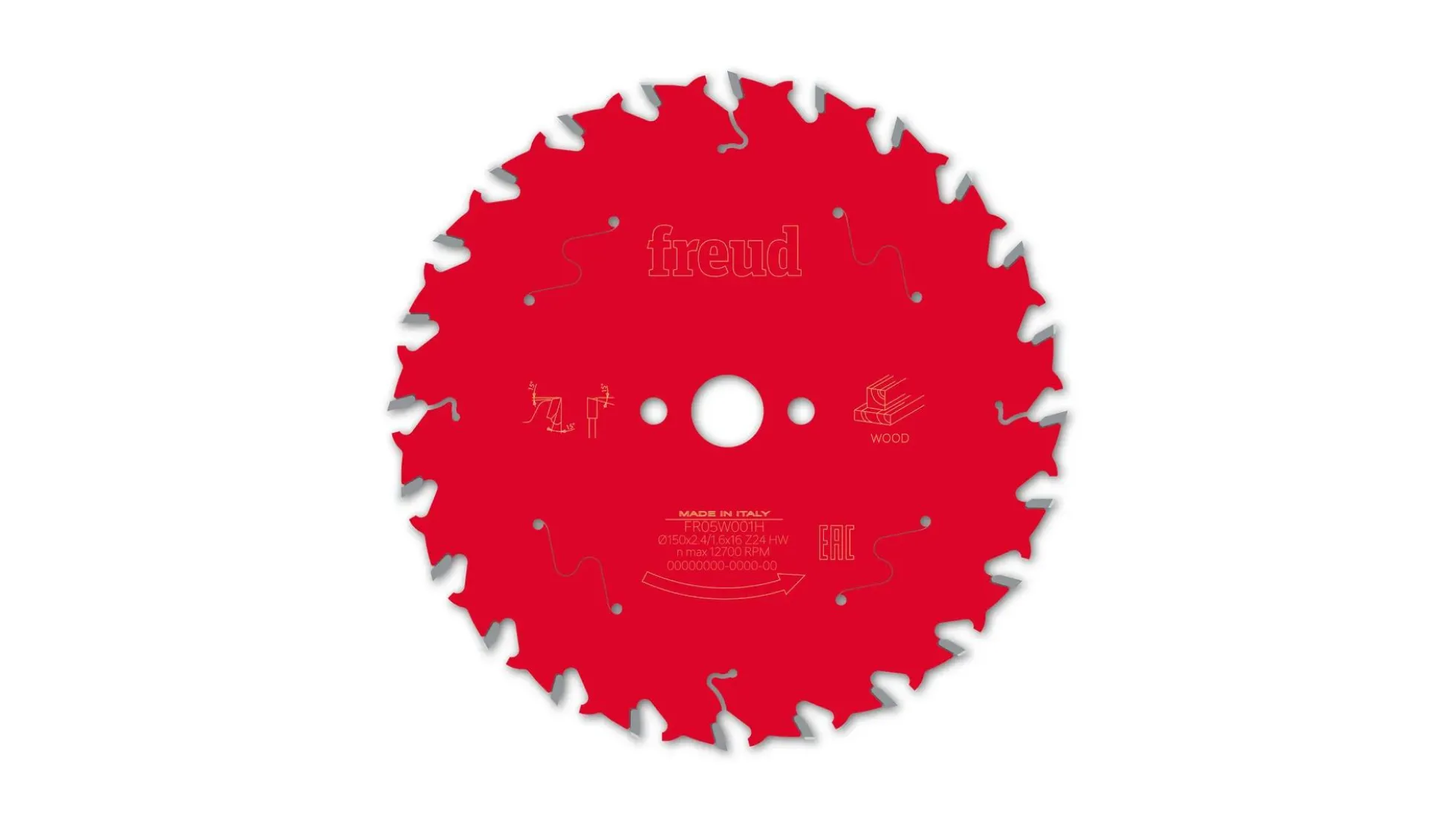 Kreissägeblatt HM 150 x 2.4/1.6 x 16 mm, Z=24