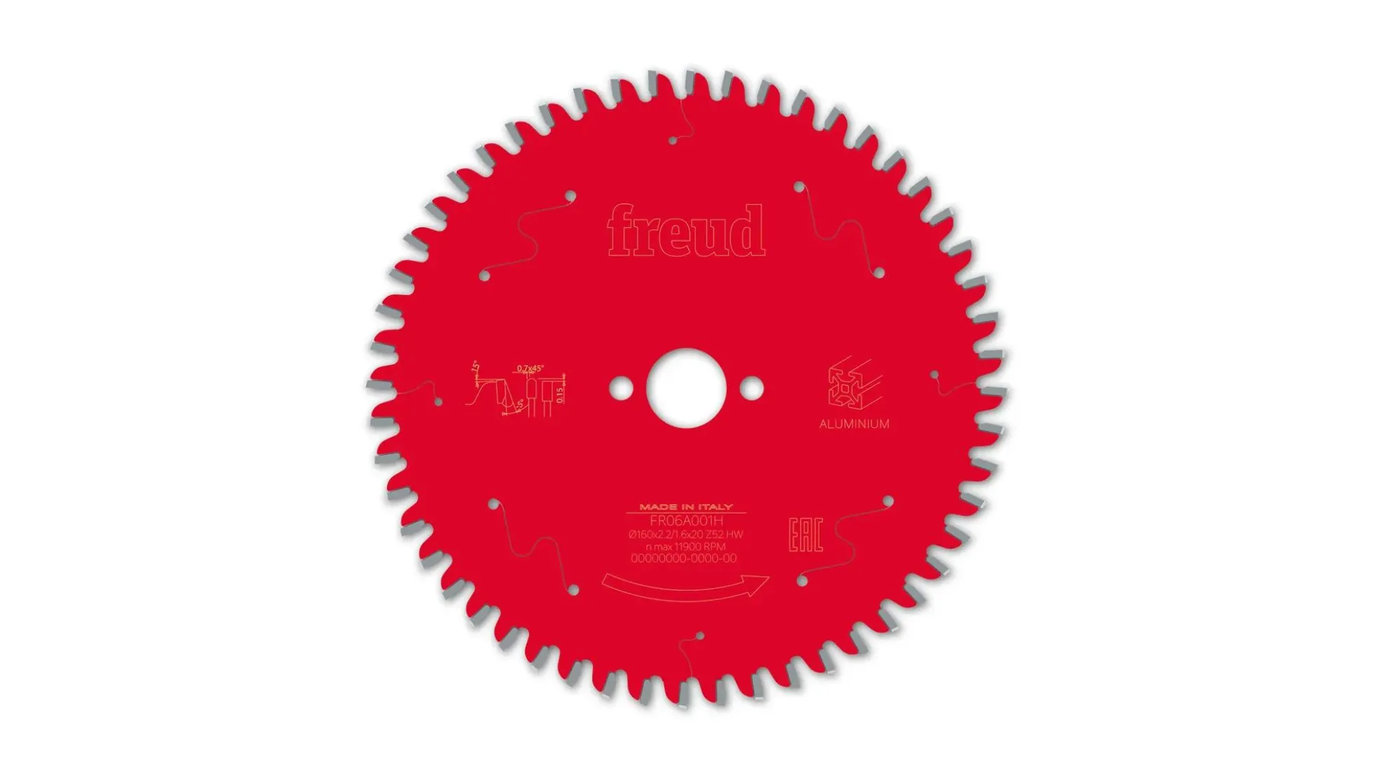 Kreissägeblatt HM 160 x 2.2/1.6 x 20 mm, Z=52