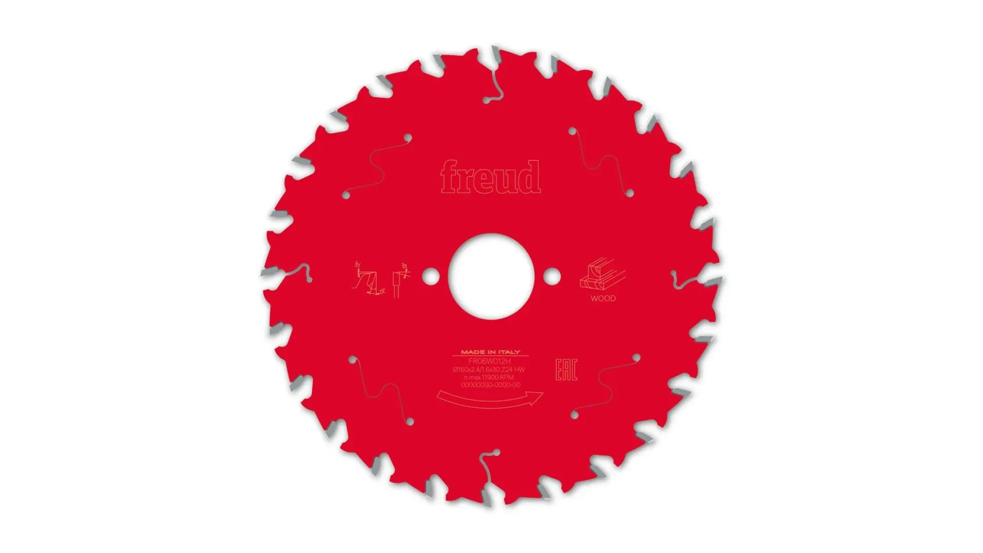 Kreissägeblatt HM 160 x 2.4/1.6 x 30 mm, Z=24