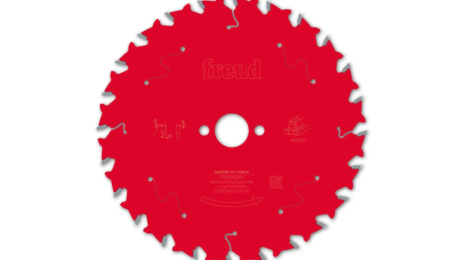 Kreissägeblatt HM 160 x 2.4/1.6 x 20 mm, Z=24