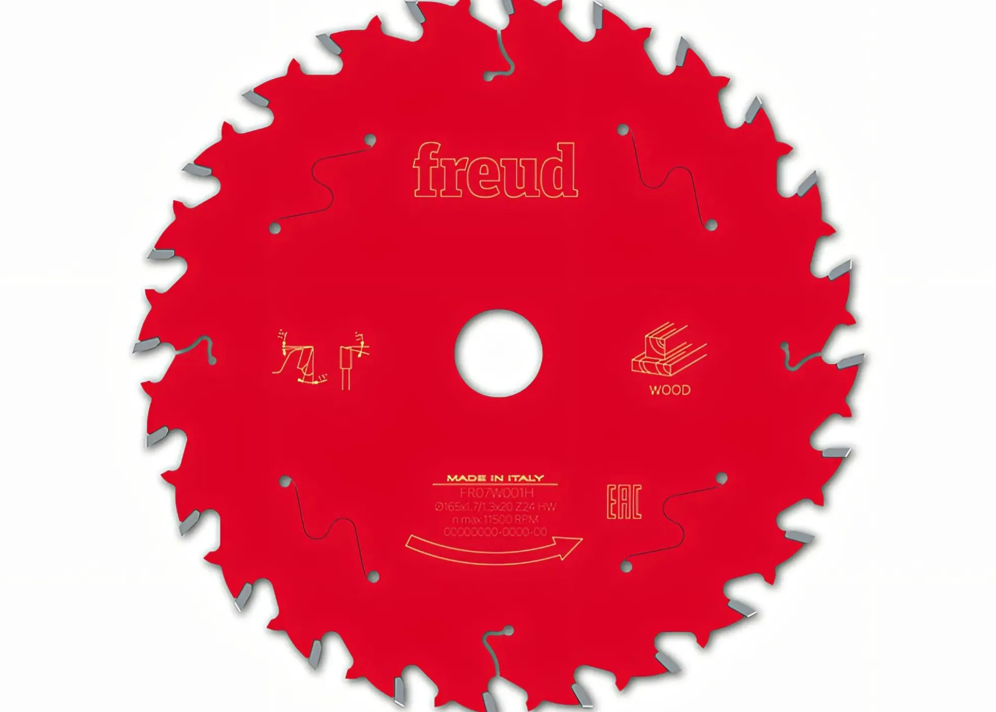 Kreissägeblatt HM 165 x 1.7/1.3 x 20 mm, Z=24