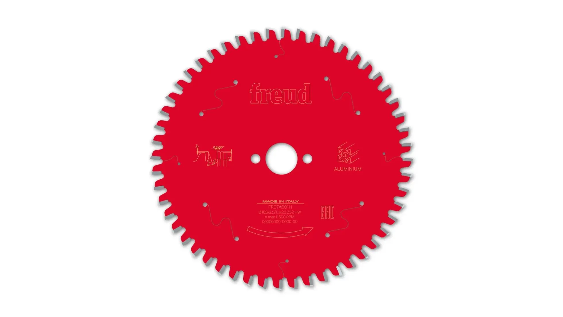 Kreissägeblatt HM 165 x 2.5/1.6 x 20 mm, Z=52