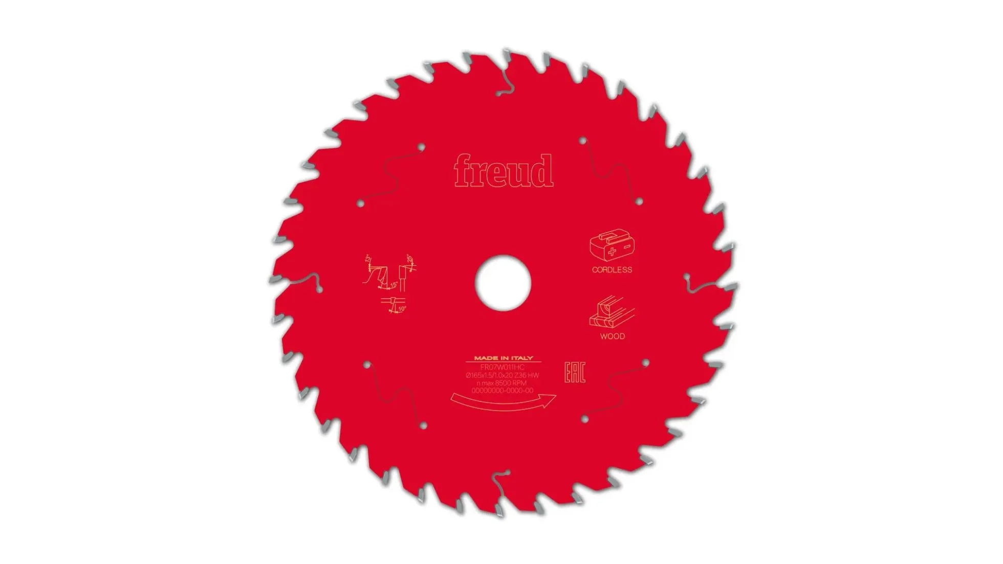 Kreissägeblatt HM 165 x 1.5/1.0 x 20 mm, Z=36