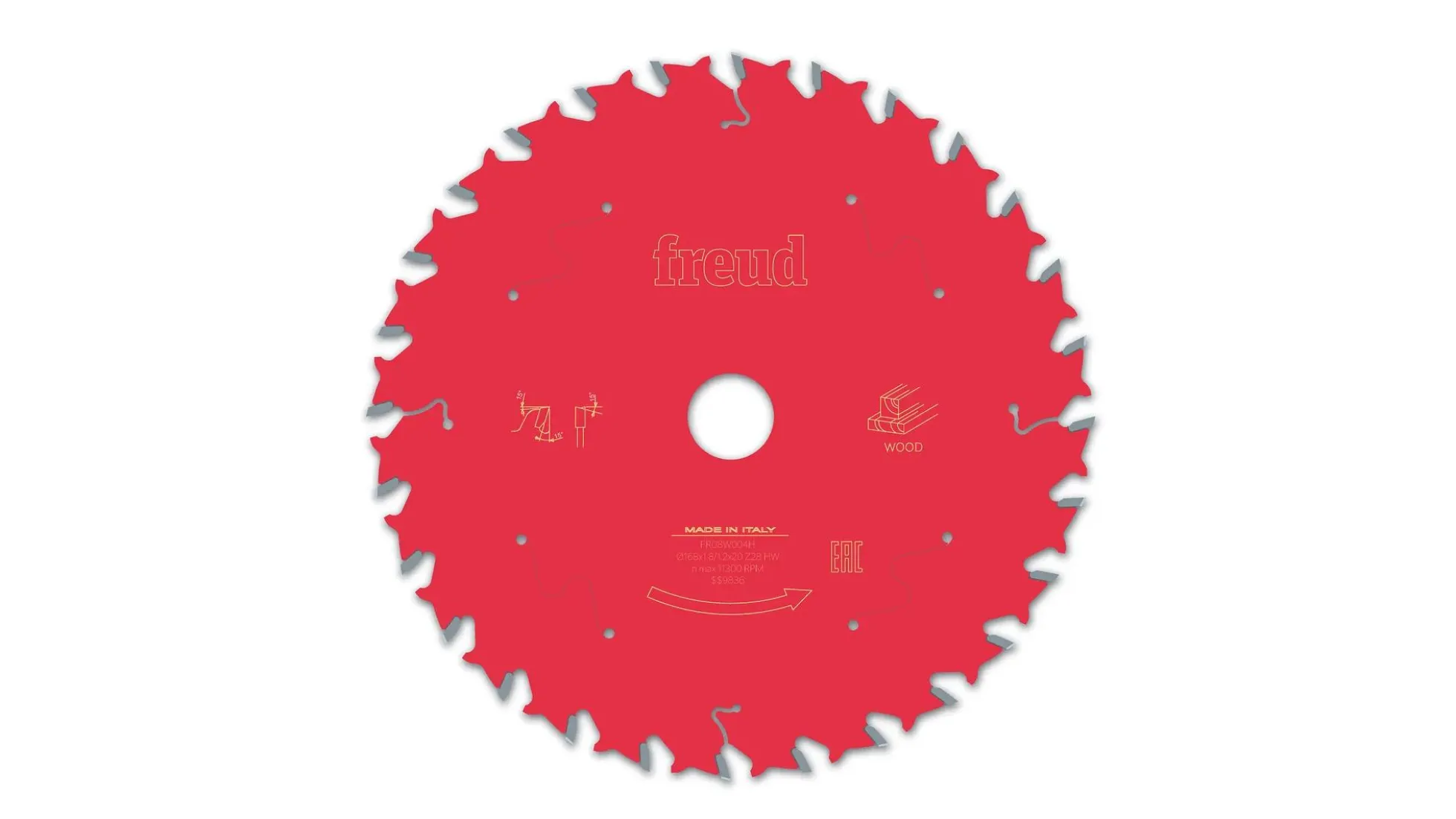 Kreissägeblatt HM 168 x 1.8/1.2 x 20 mm, Z=28
