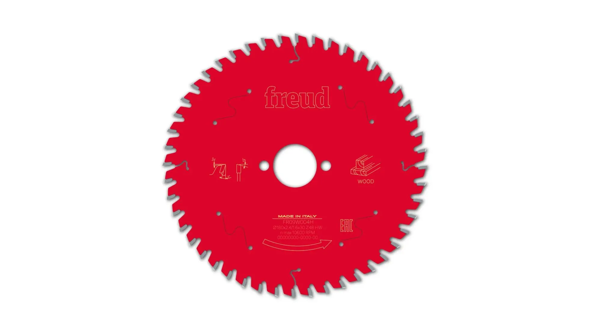 Kreissägeblatt HM 180 x 2.4/1.6 x 30 mm, Z=48
