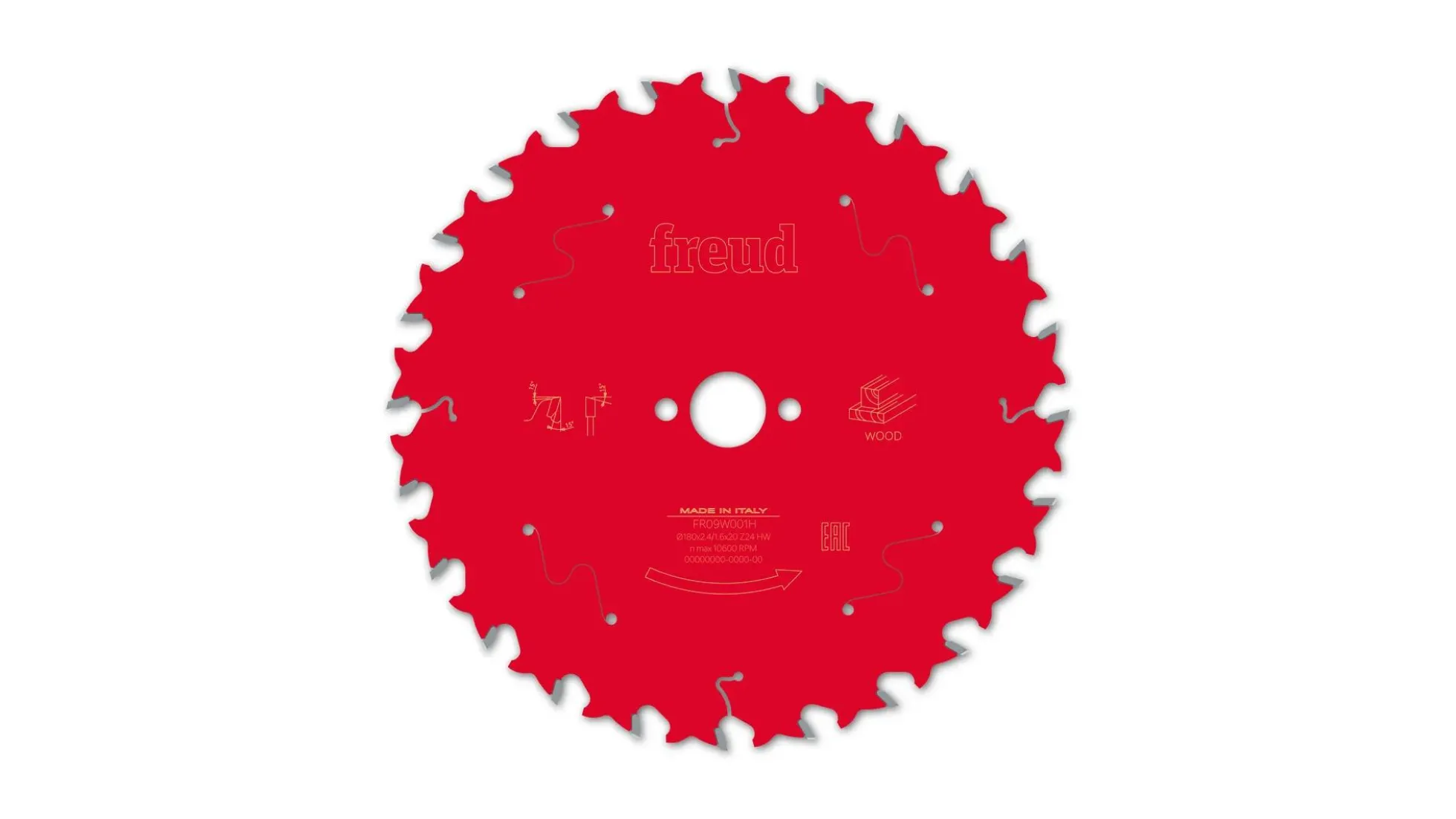 Kreissägeblatt HM 180 x 2.4/1.6 x 20 mm, Z=24