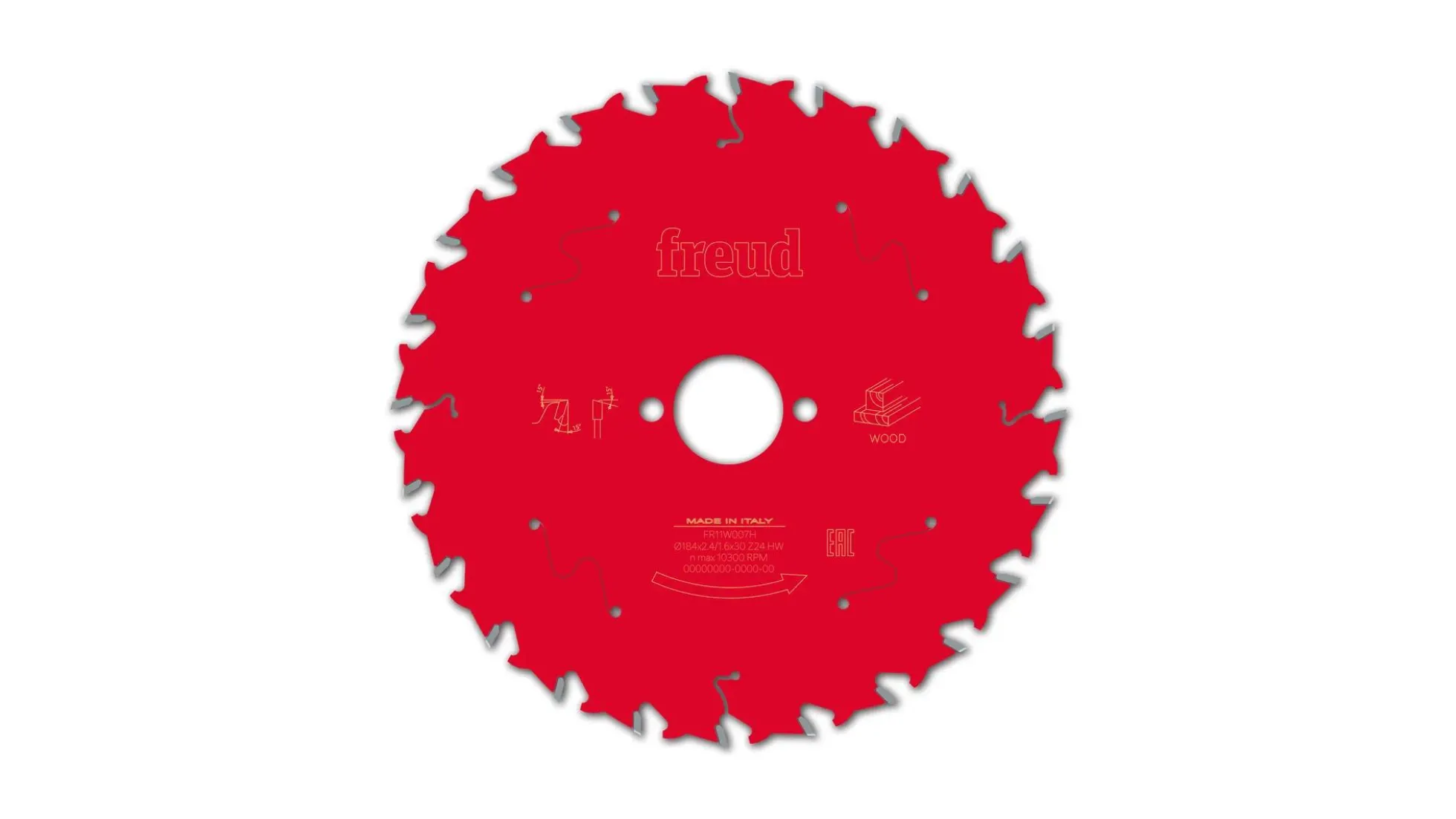 Kreissägeblatt HM 184 x 2.4/1.6 x 30 mm, Z=24
