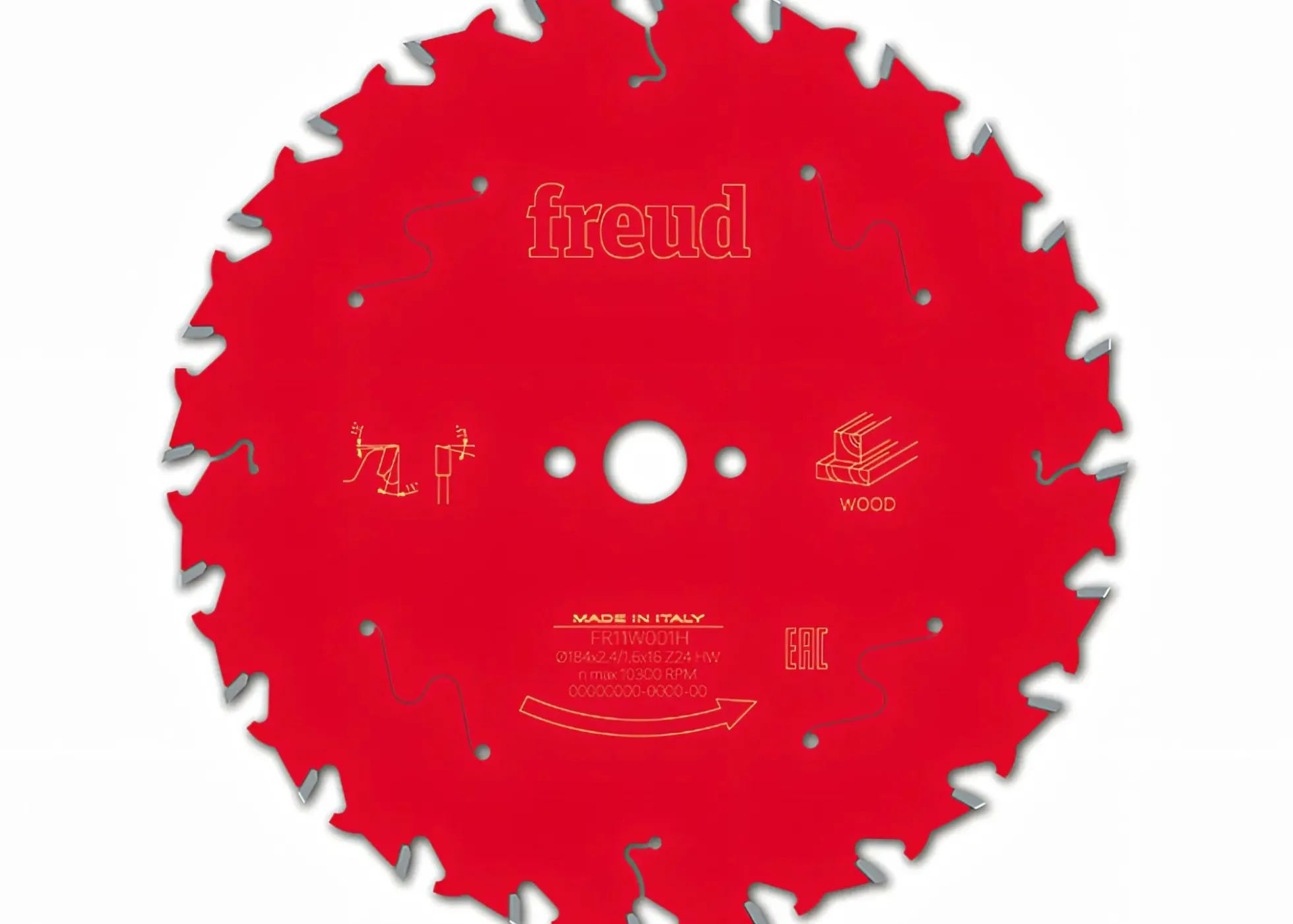 Kreissägeblatt HM 184 x 2.4/1.6 x 16 mm, Z=24