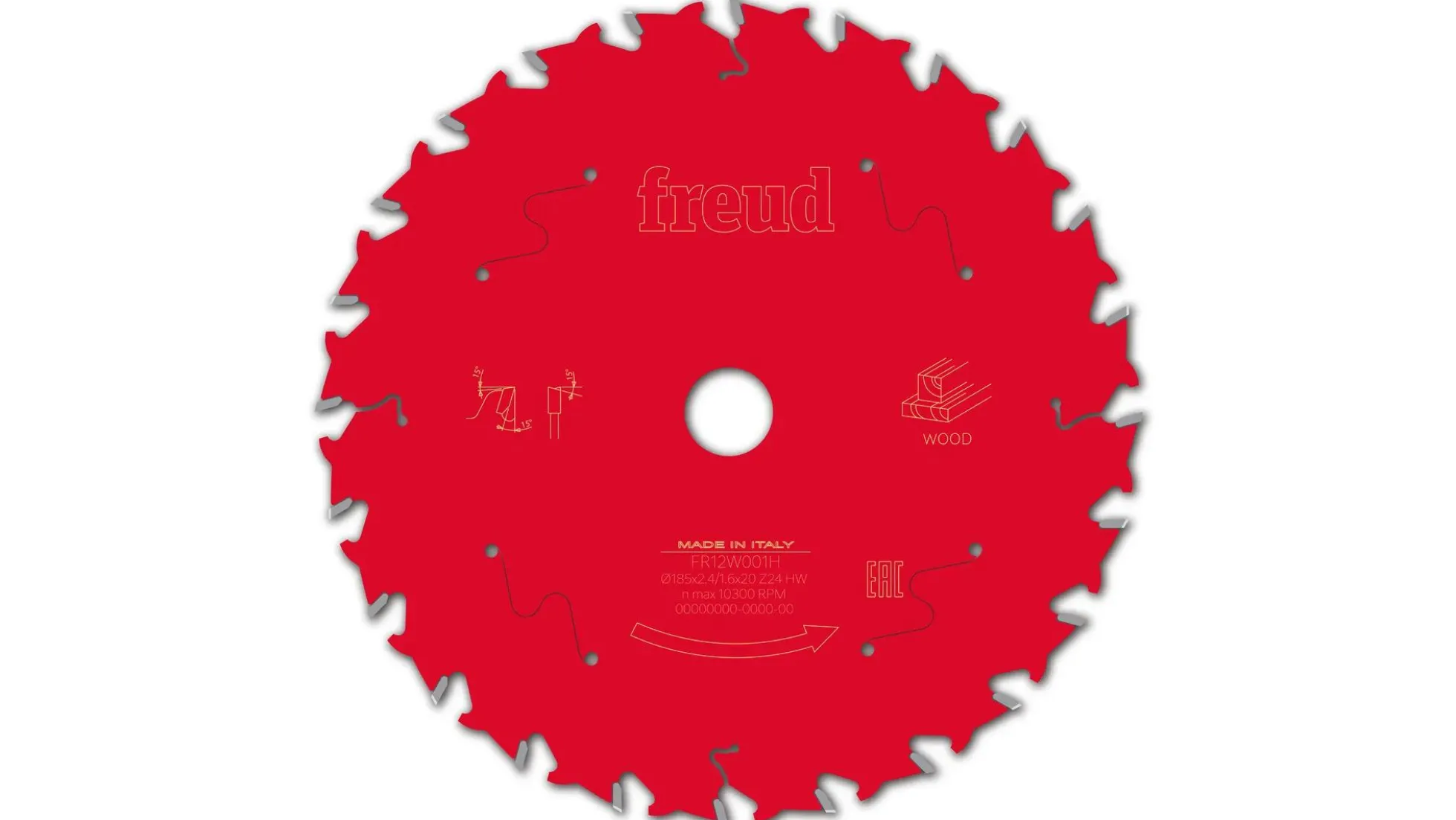 Kreissägeblatt HM 185 x 2,4/1,6 x 20 mm, Z=24