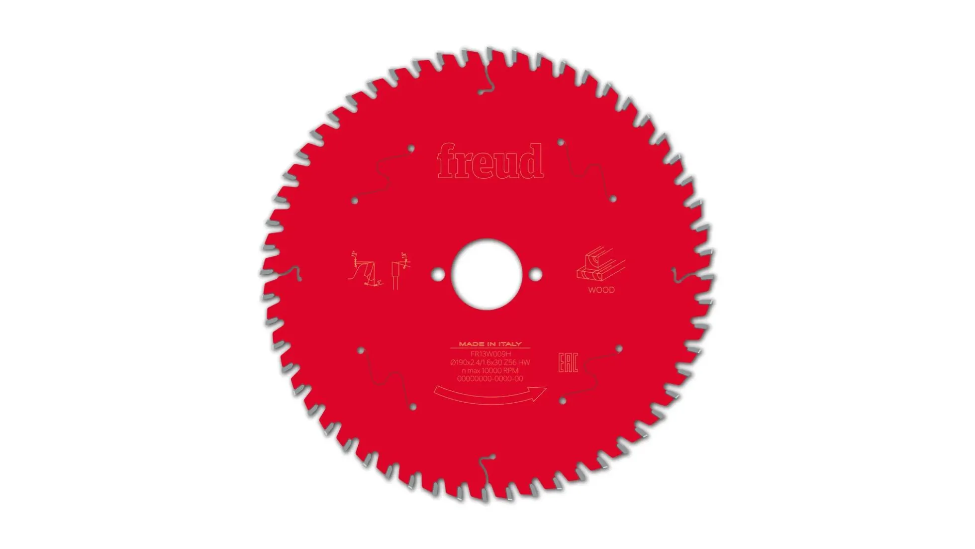 Kreissägeblatt HM 190 x 2.4/1.6 x 30 mm, Z=56