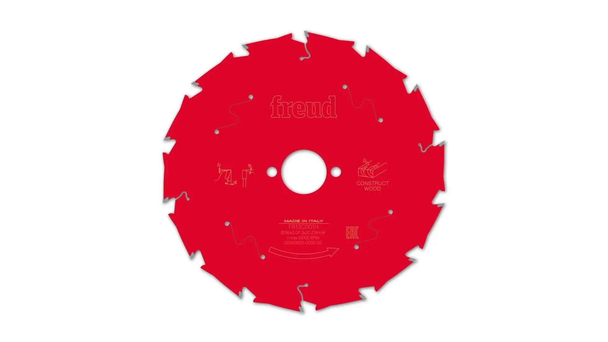 Kreissägeblatt HM 190 x 2.0/1.3 x 30 mm, Z=14