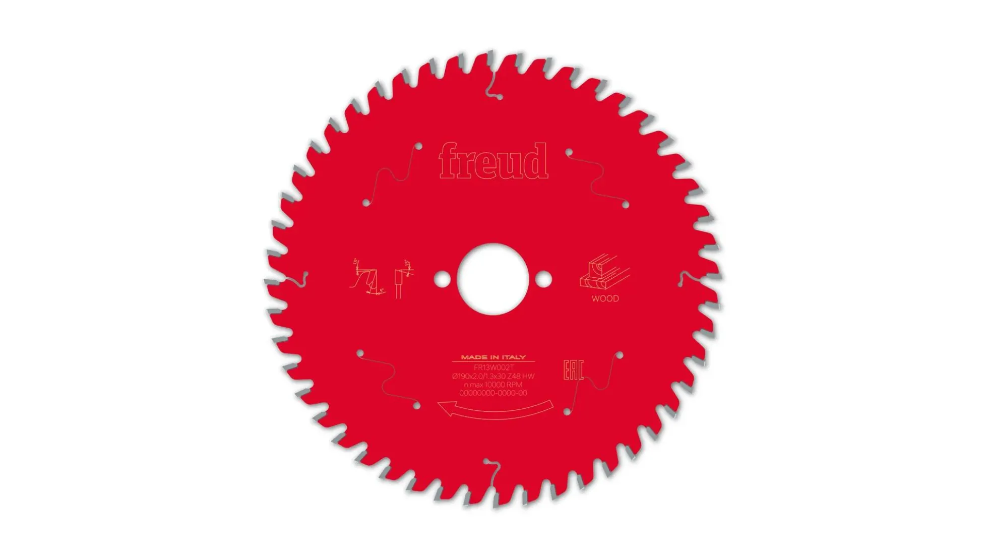 Kreissägeblatt HM 190 x 2.0/1.3 x 30 mm, Z=48