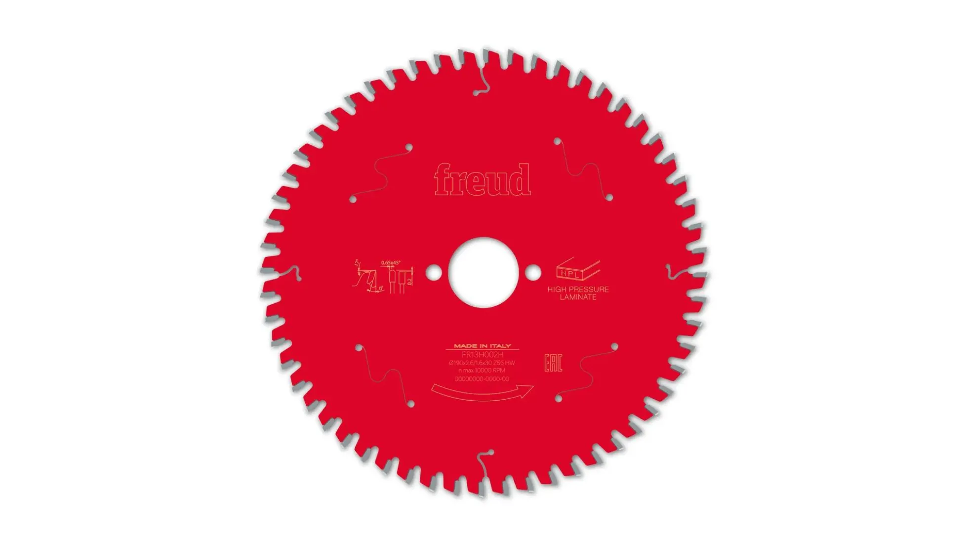 Kreissägeblatt HM 190 x 2.6/1.6 x 30 mm, Z=56