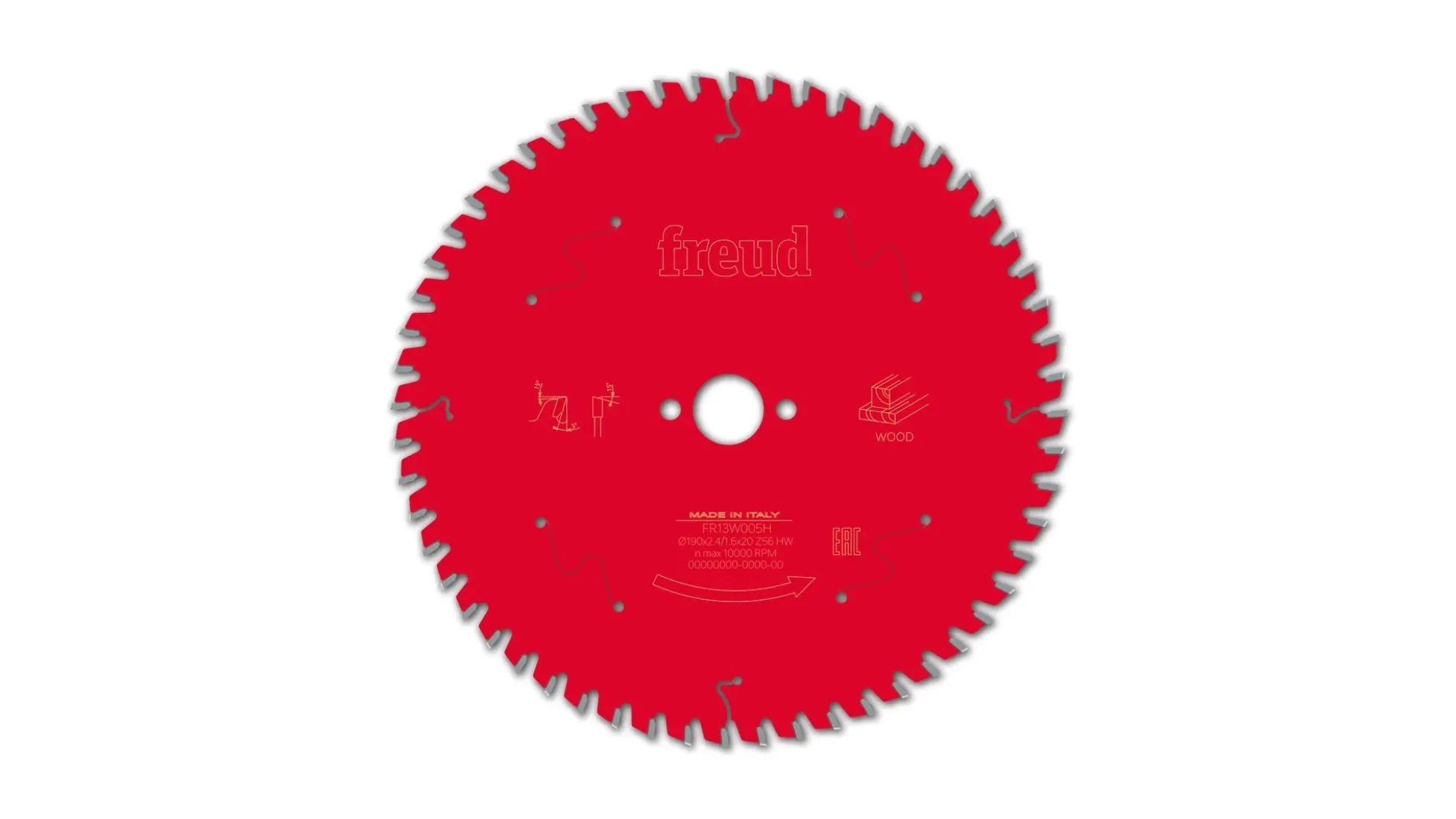 Kreissägeblatt HM 190 x 2.4/1.6 x 20 mm, Z=56